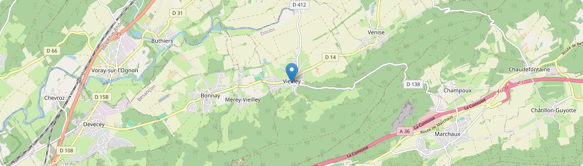 Vieilley - Carte