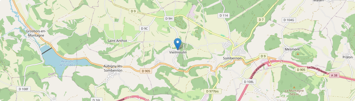 Vieilmoulin - Carte