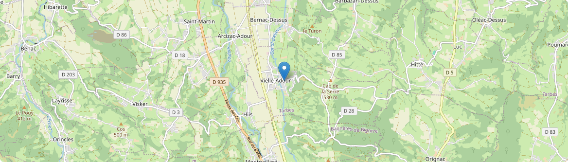 Vielle-Adour - Carte