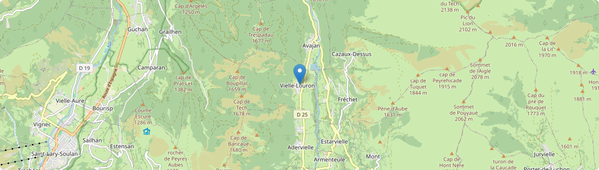 Vielle-Louron - Carte