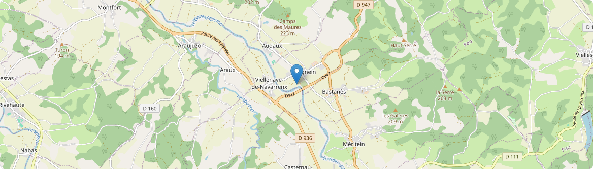Viellenave-de-Navarrenx - Carte