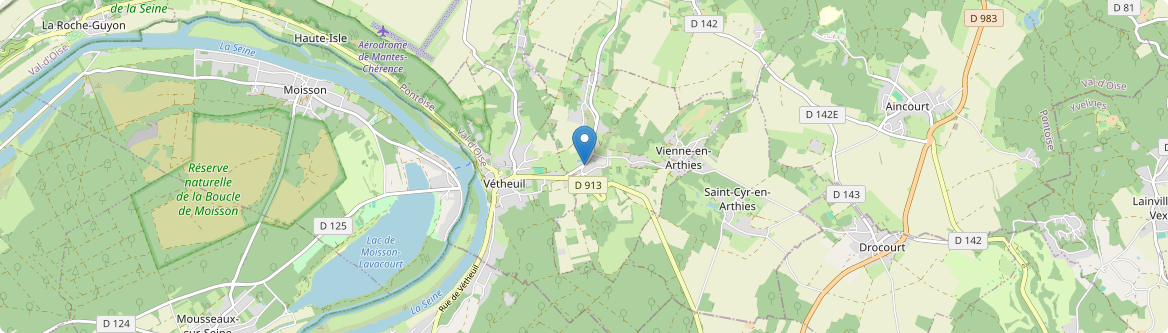 Vienne-en-Arthies - Carte