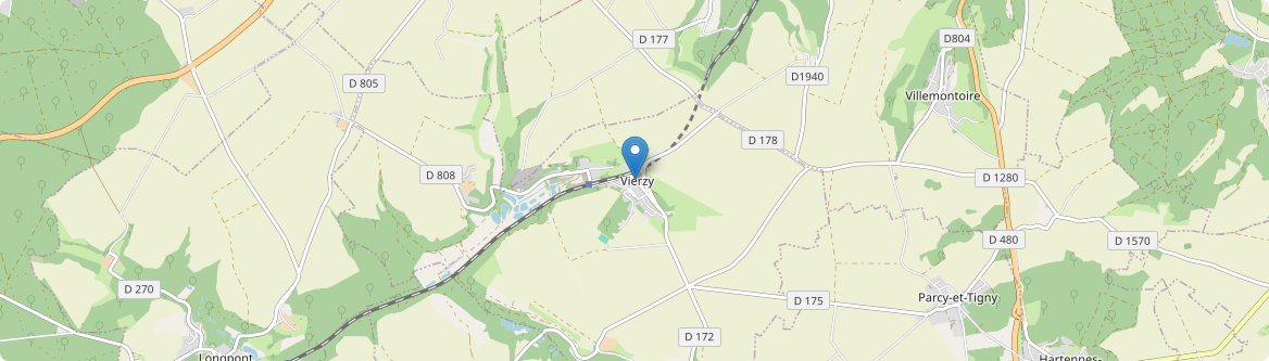 Vierzy - Carte