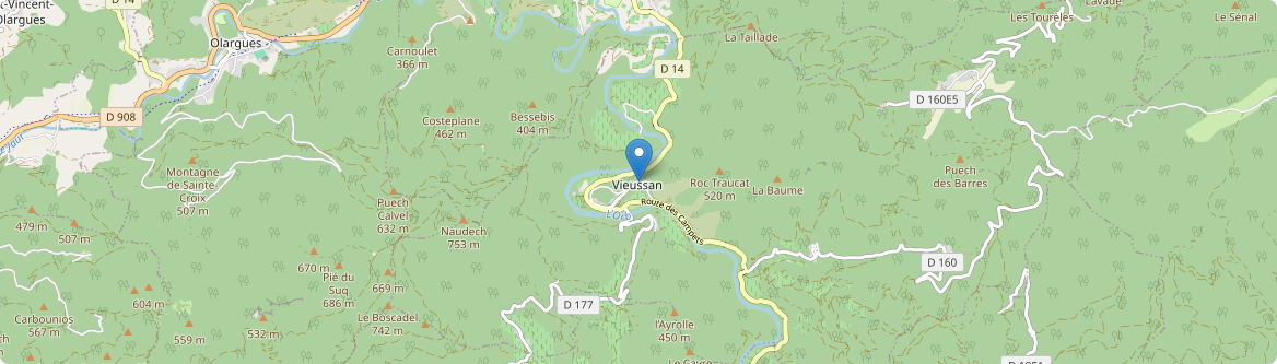 Vieussan - Carte