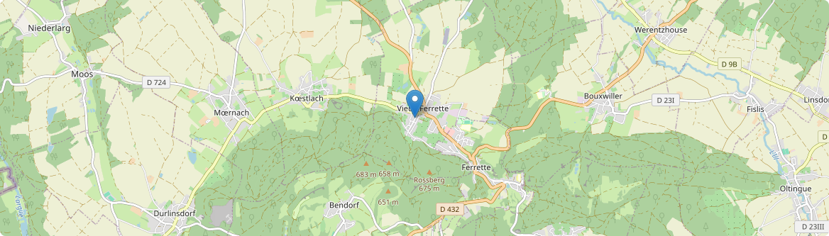 Vieux-Ferrette - Carte