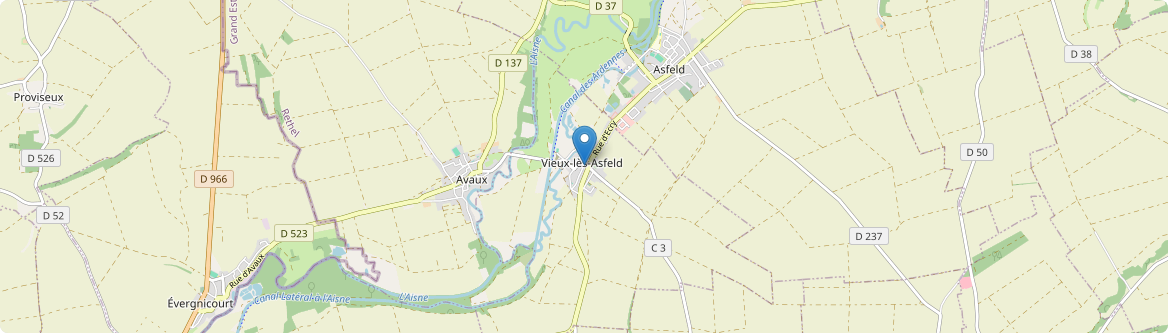 Vieux-lès-Asfeld - Carte