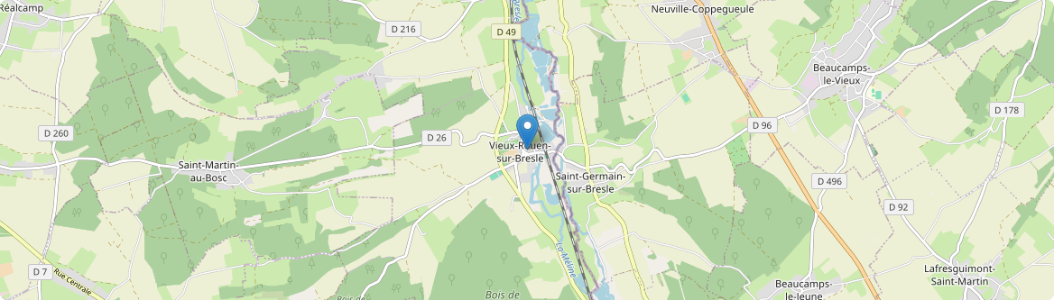 Vieux-Rouen-sur-Bresle - Carte
