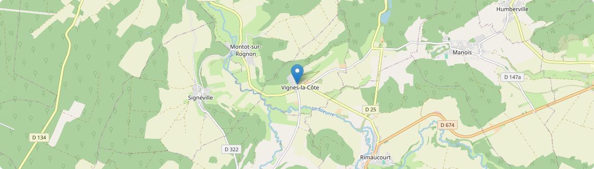 Vignes-la-Côte - Carte