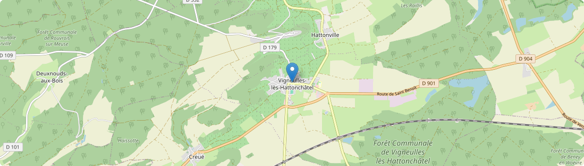 Vigneulles-lès-Hattonchâtel - Carte