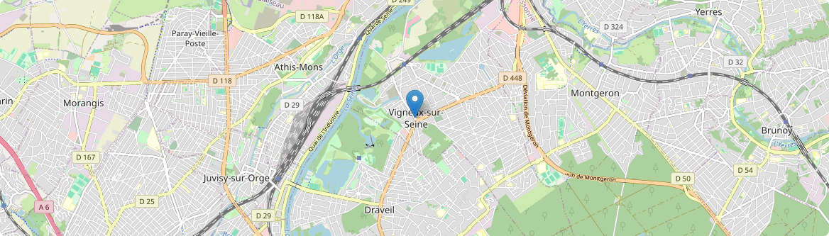 Vigneux-sur-Seine - Carte