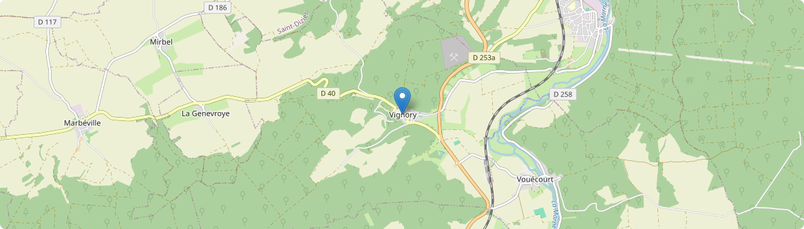 Vignory - Carte
