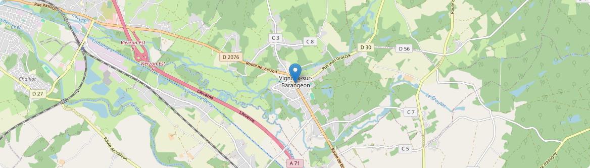 Vignoux-sur-Barangeon - Carte