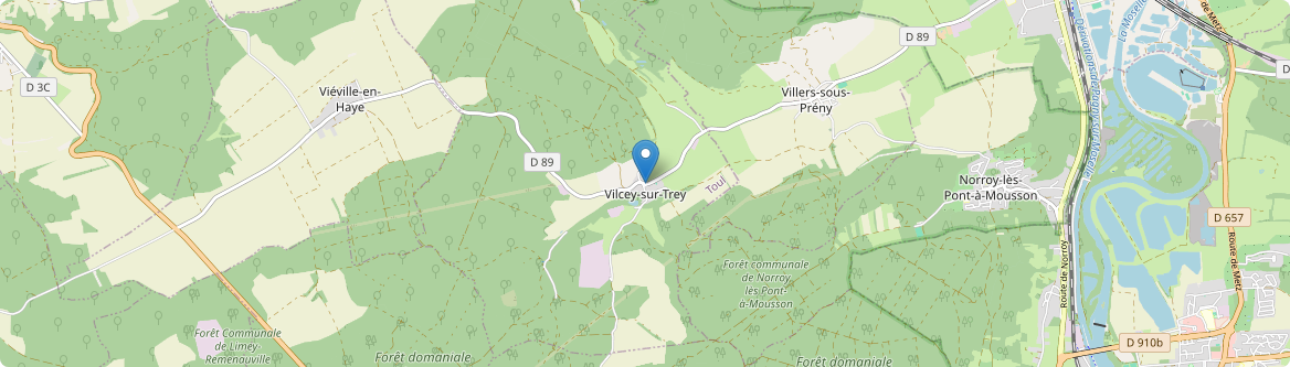 Vilcey-sur-Trey - Carte