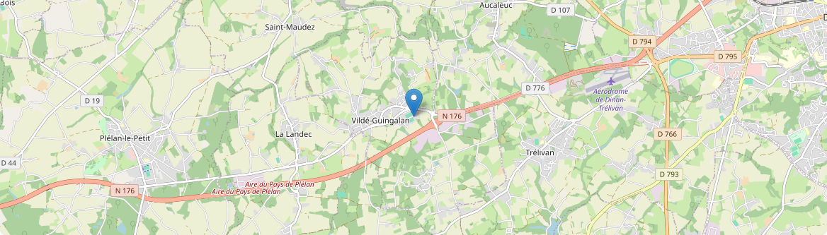Vildé-Guingalan - Carte