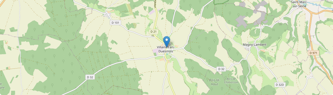 Villaines-en-Duesmois - Carte