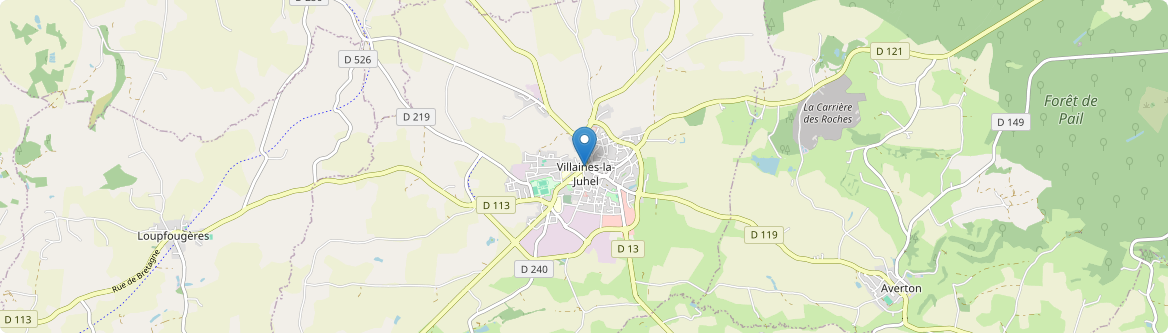 Villaines-la-Juhel - Carte