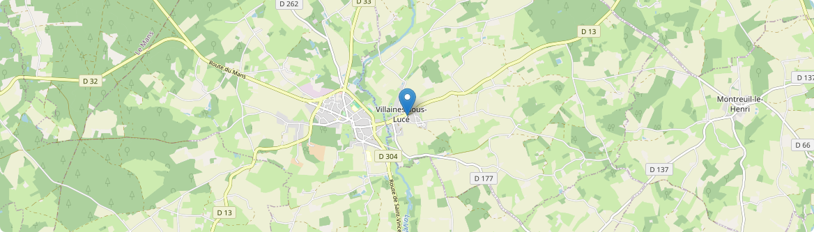 Villaines-sous-Lucé - Carte