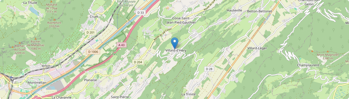 Villard-d'Héry - Carte