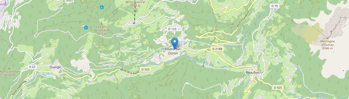 Villard-sur-Doron - Carte