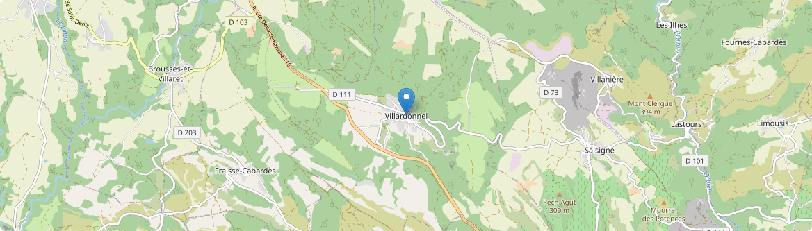 Villardonnel - Carte