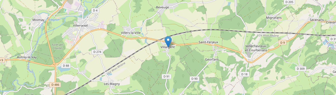 Villargent - Carte