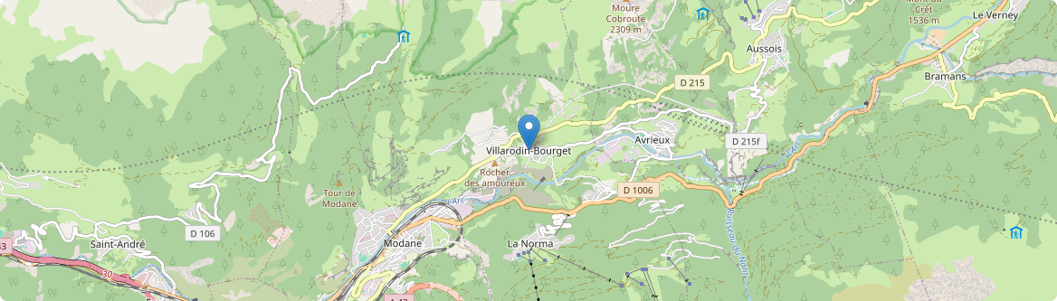 Villarodin-Bourget - Carte