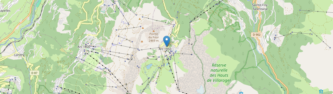 Villaroger - Carte