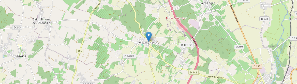 Villars-en-Pons - Carte