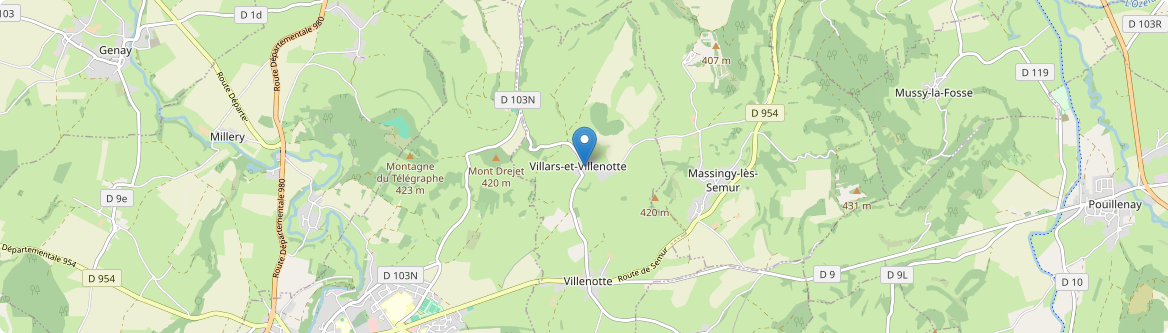 Villars-et-Villenotte - Carte