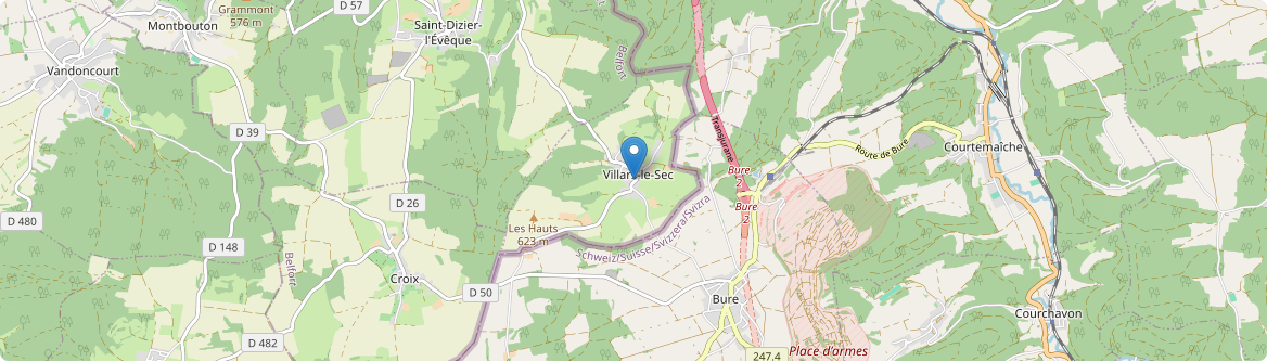 Villars-le-Sec - Carte
