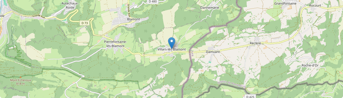 Villars-lès-Blamont - Carte