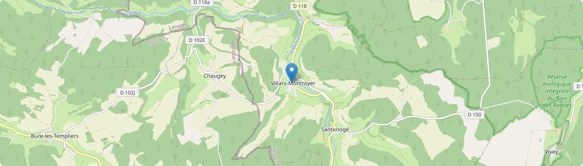Villars-Santenoge - Carte