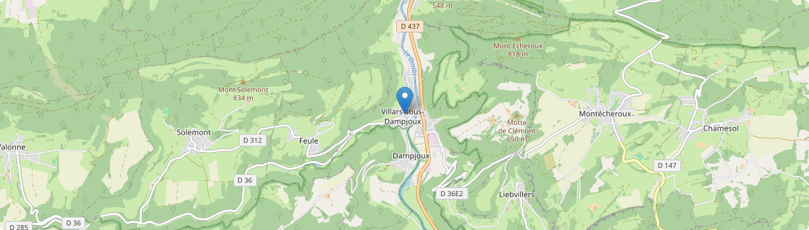 Villars-sous-Dampjoux - Carte