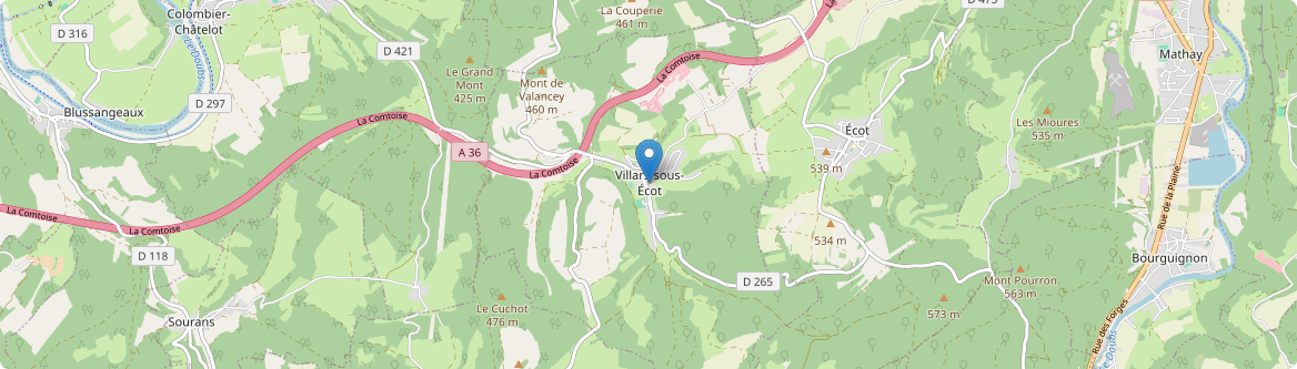 Villars-sous-Écot - Carte
