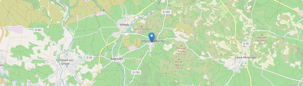Villarzel-Cabardès - Carte
