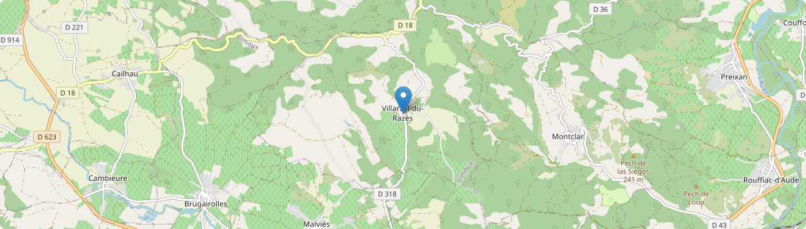 Villarzel-du-Razès - Carte