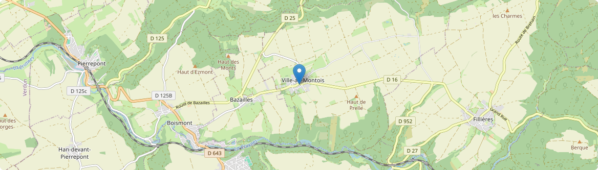 Ville-au-Montois - Carte