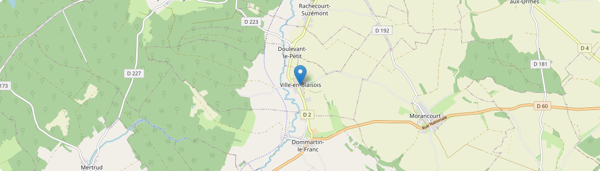 Ville-en-Blaisois - Carte