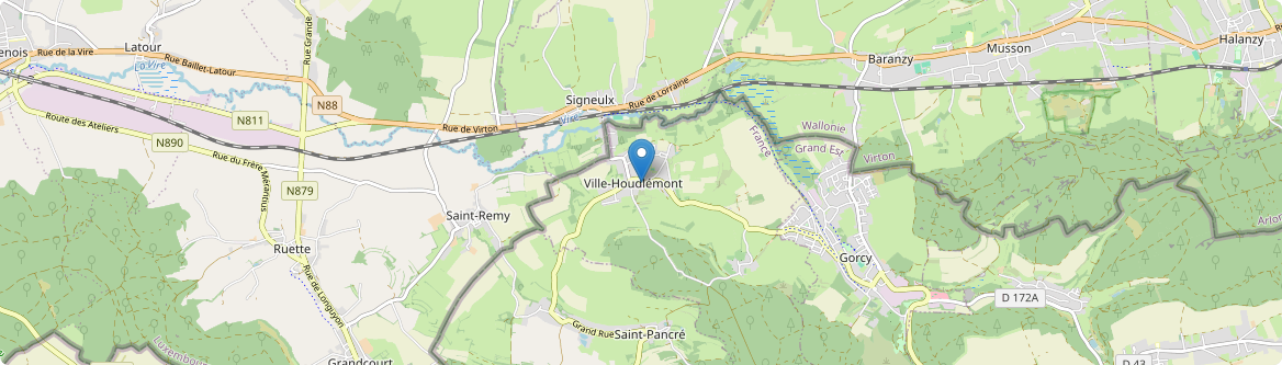 Ville-Houdlémont - Carte