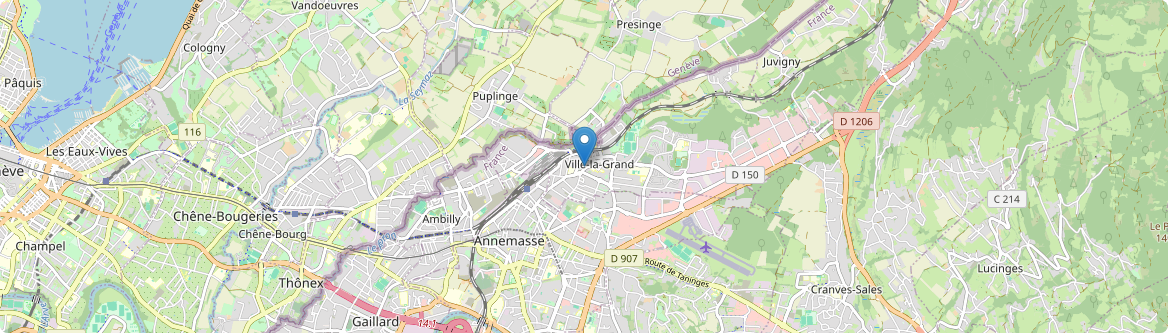 Ville-la-Grand - Carte