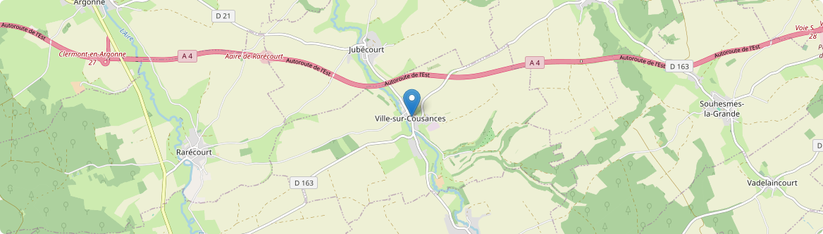 Ville-sur-Cousances - Carte