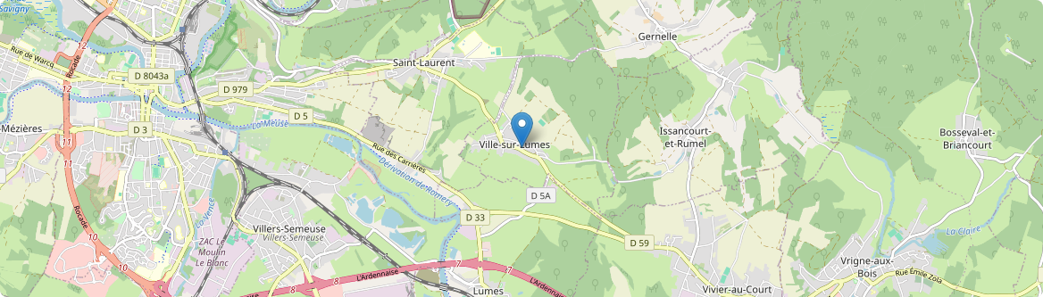 Ville-sur-Lumes - Carte