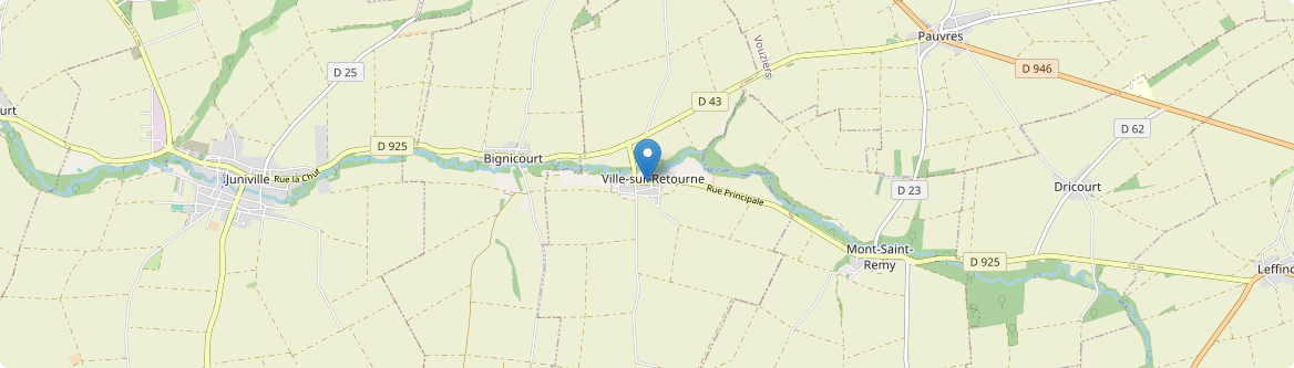 Ville-sur-Retourne - Carte