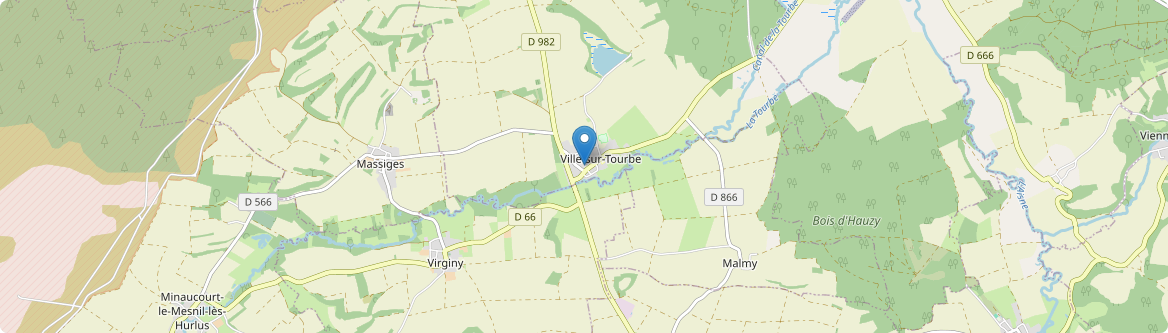Ville-sur-Tourbe - Carte