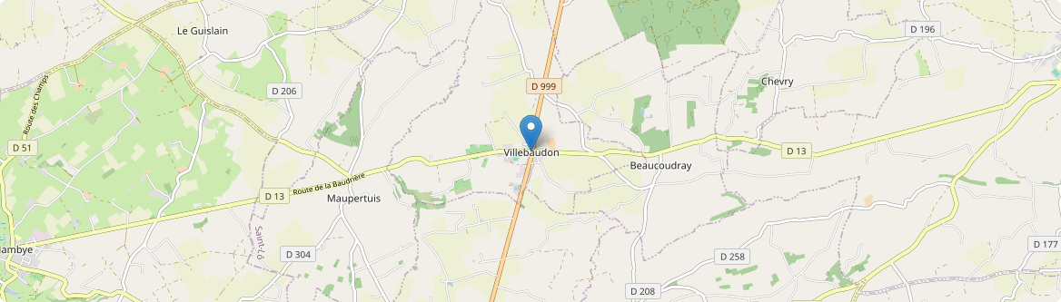 Villebaudon - Carte