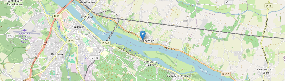 Villebernier - Carte