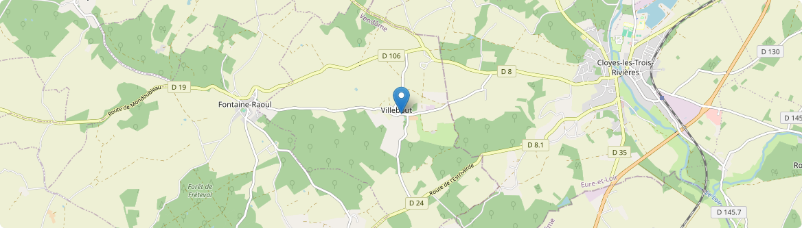 Villebout - Carte