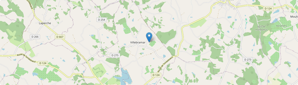 Villebramar - Carte