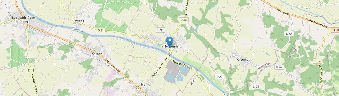 Villebrumier - Carte
