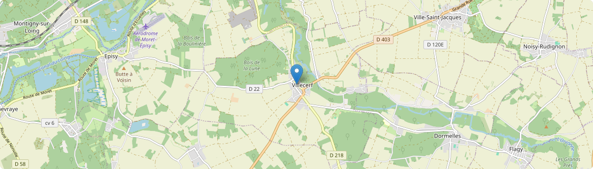 Villecerf - Carte